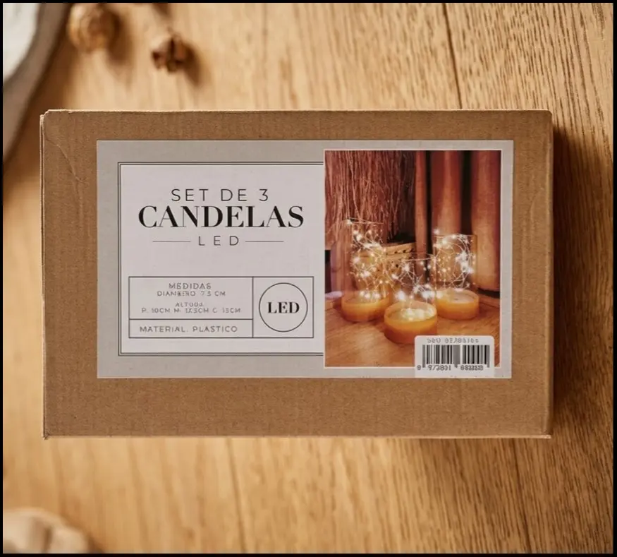 SET  DE 3 CANDELA