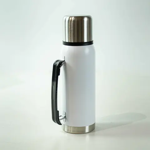 BOTELLA ACERO INOXIDABLE BLANCA