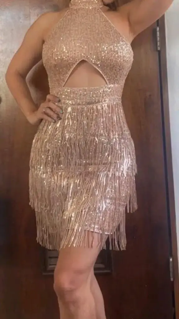 VESTIDO LENTEJUELAS