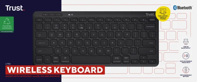 TECLADO INALAMBRICO TRUST