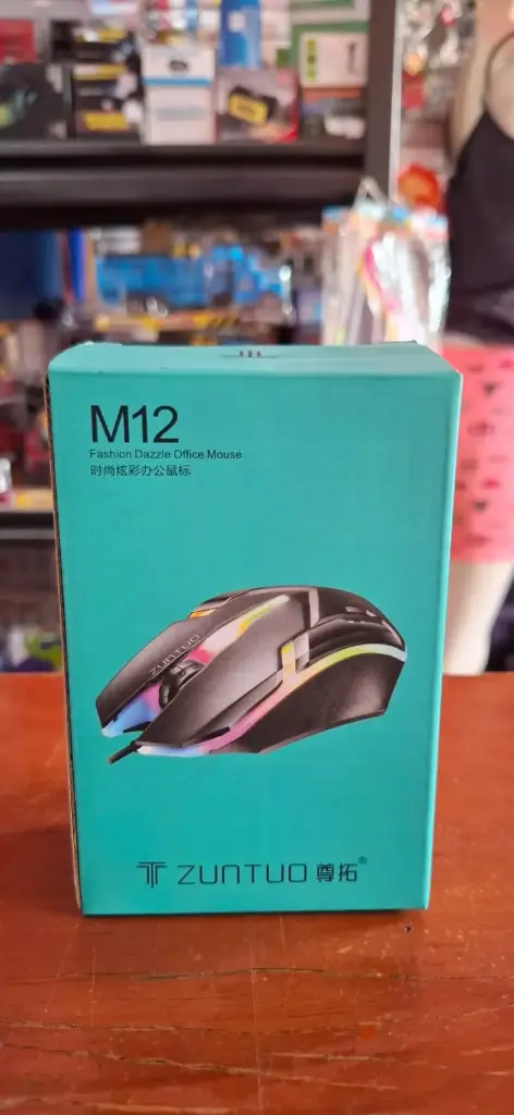MOUSE GAMING M12 NEGRO