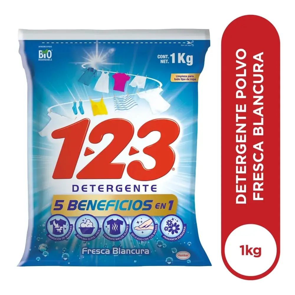 DETERJENTE 1,2,3,
