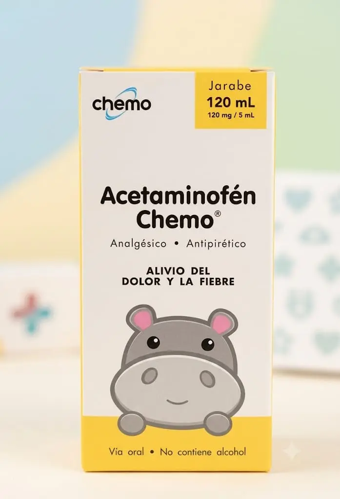 ACETAMINOFEN CHEMO JARABE 2 A 3 AÑO 120ML