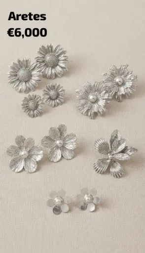 ARETES PLATEADO
