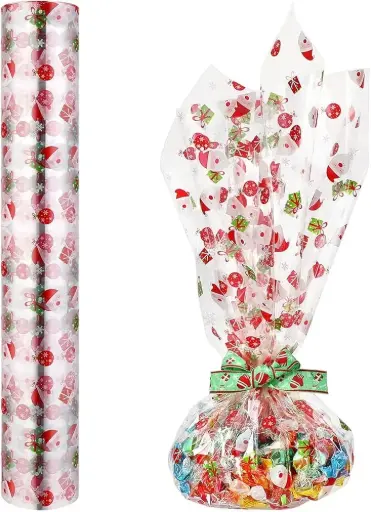 BOLSA DECORADA PLASTICO TRASPARENT