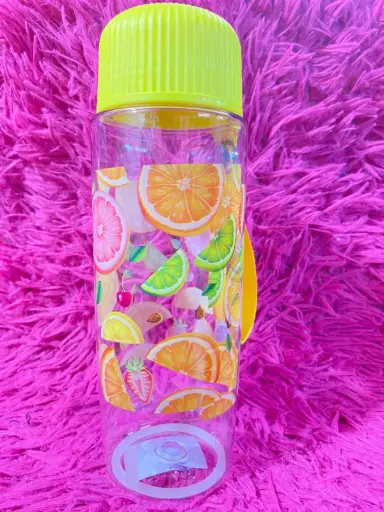 BOTELLA CON ESTAMPADO DE FRUTAS